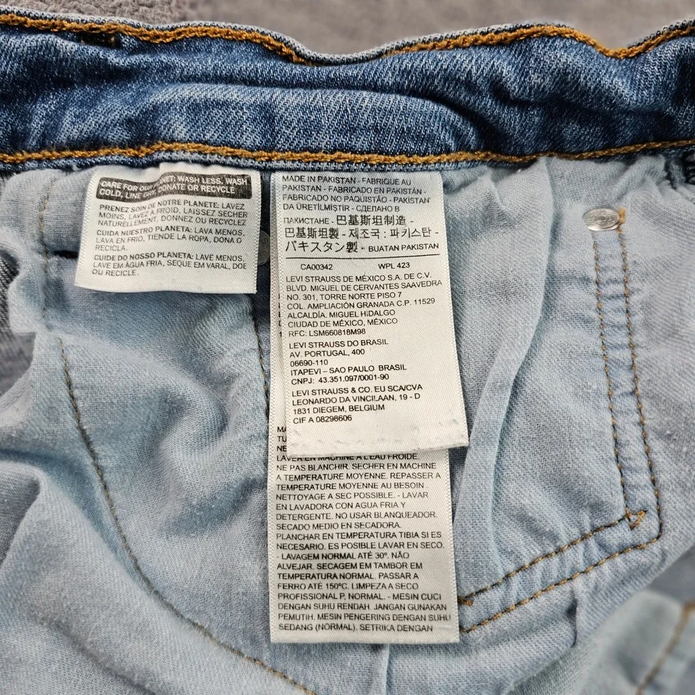 Levi's 505 Jeans Men's 40x32 Blue Denim Red Tab Streetwear Grunge‎ Straight Leg